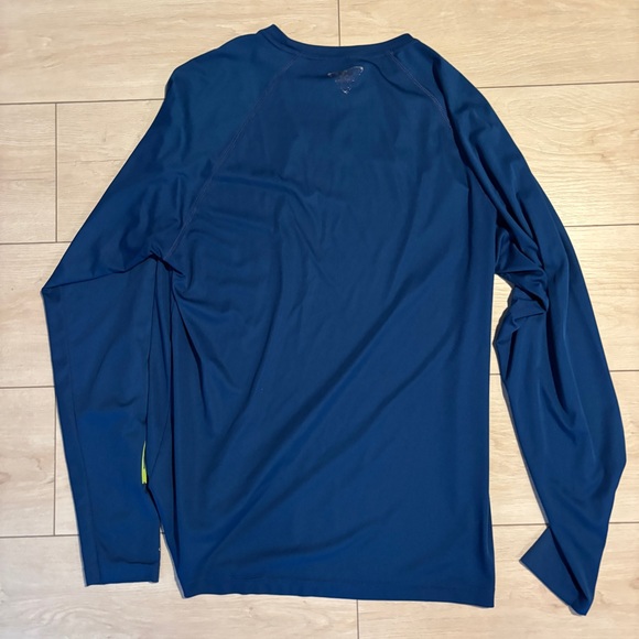Columbia Navy Long Sleeve with Lime Accents - Picture 3 of 3